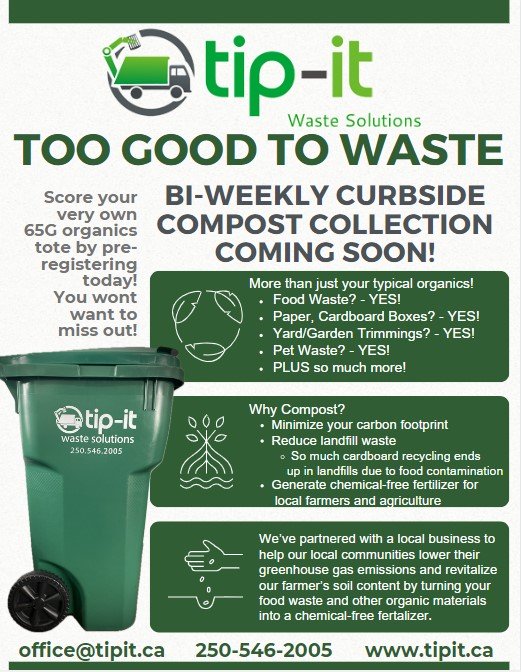 Too Good to Waste 2024 Tip It Composting Service Ad